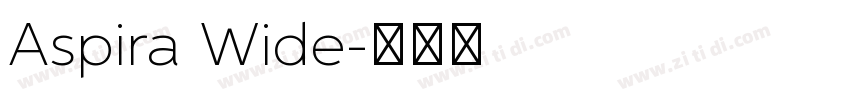Aspira Wide字体转换